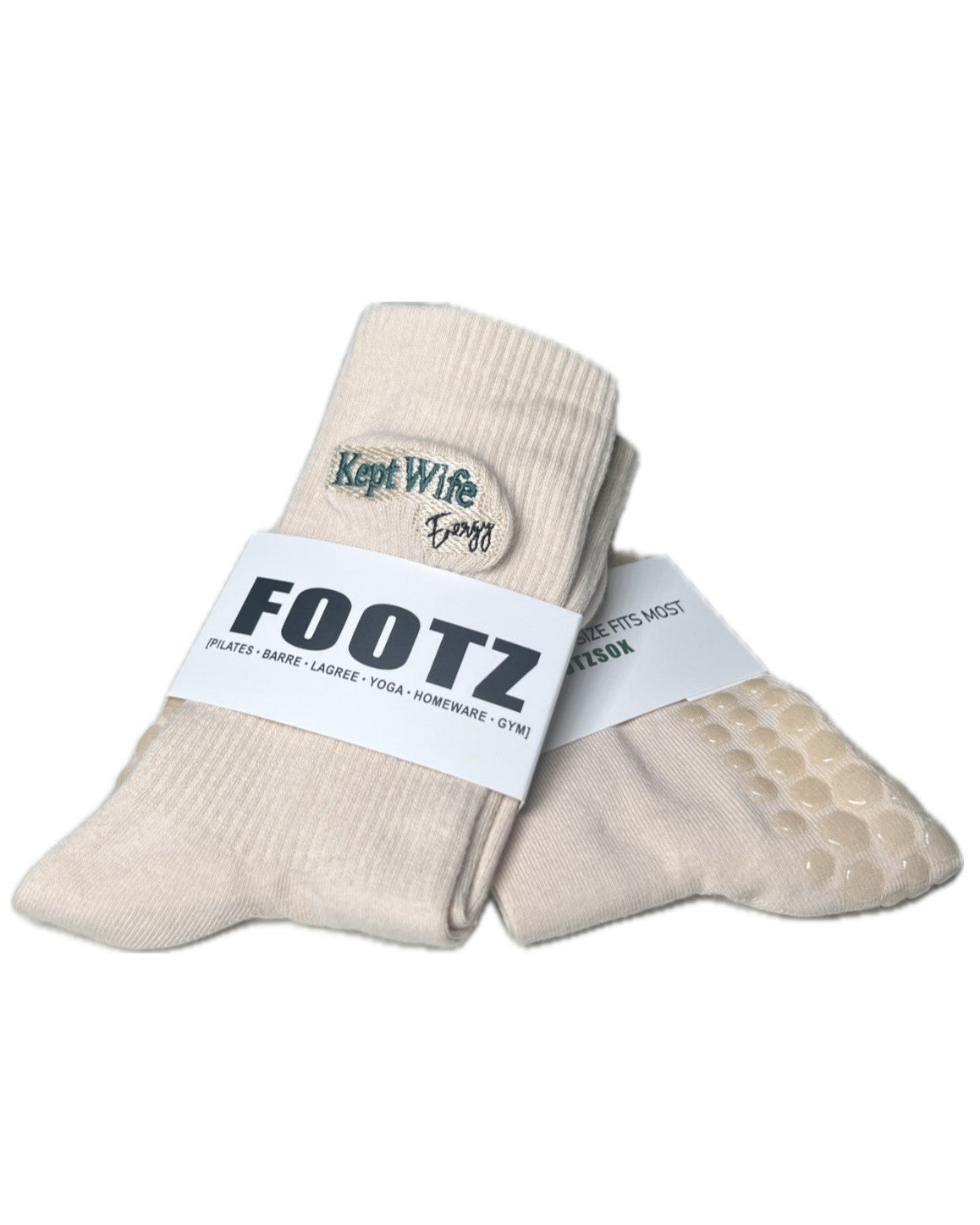 Kept Wife Energy Pilates Grip Socks – FOOTZ SOX