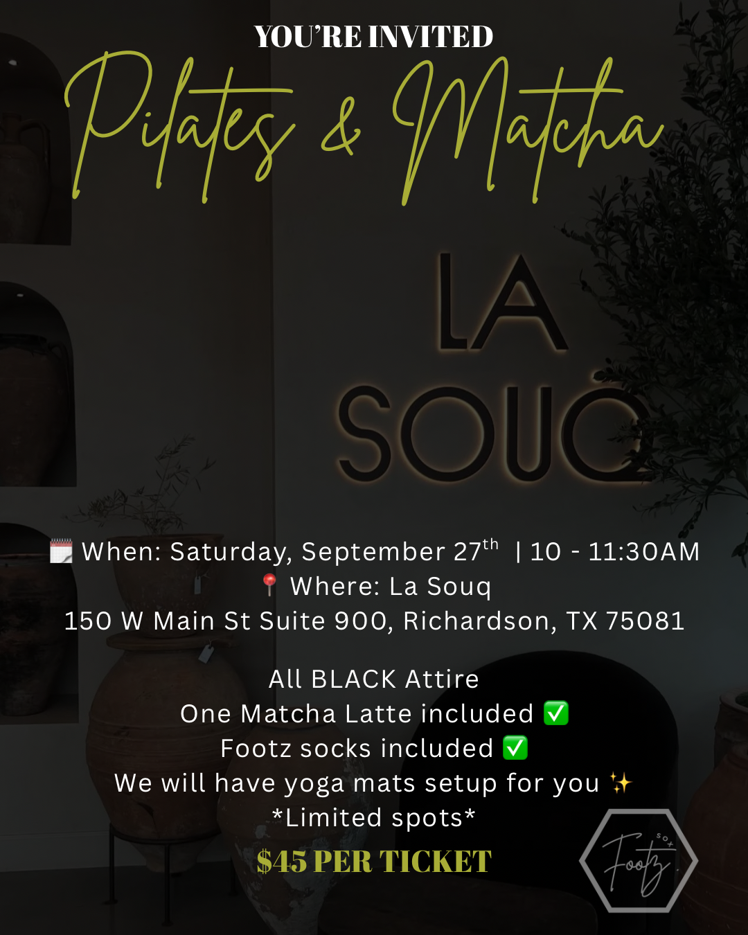 Pilates & Matcha at La Souq