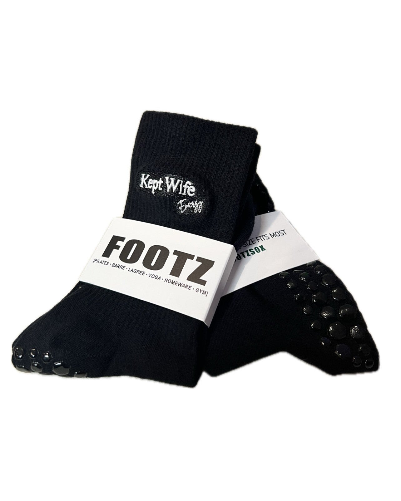 Kept Wife Energy Pilates Grip Socks – FOOTZ SOX